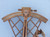 Admiral's Antique Brass Sextant 12" with Rosewood Box
