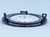 Brass Deluxe Class Porthole Clock 12" - Dark Blue