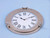 Brushed Nickel Deluxe Class Porthole Clock 17"