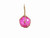 Pink Japanese Glass Ball Fishing Float With Brown Netting Decoration 6"