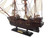 Wooden Black Pearl White Sails Pirate Ship Model 15"