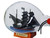 Fearless Pirate Ship in a Glass Bottle 7"