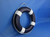 Dark Blue Painted Decorative Lifering with White Bands 20"