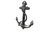 Antique Silver Cast Iron Anchor 17"
