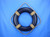 Blue Painted Decorative Life Ring with Rope Bands 20"