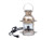 Chrome Anchor Electric Lantern 12"