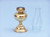 Solid Brass Table Oil Lamp 17"
