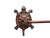 Antique Copper Turtle Bath Towel Holder 28"