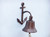 Antique Copper Hanging Anchor Bell 8"