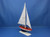 Wooden USA Sailer Model Sailboat Decoration 17"