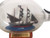 Wooden Blackbeard's Queen Anne's Revenge Pirate Ship in a Glass Bottle 7"