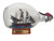 Wooden Blackbeard's Queen Anne's Revenge Pirate Ship in a Glass Bottle 7"
