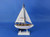 Wooden Blue Pacific Sailer Model Sailboat Decoration 9"
