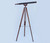 Floor Standing Antique Copper With Leather Anchormaster Telescope 65"