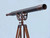 Floor Standing Antique Copper With Leather Anchormaster Telescope 65"