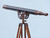 Floor Standing Antique Copper With Leather Anchormaster Telescope 65"