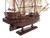 Wooden Caribbean Pirate White Sails Model Ship 20"