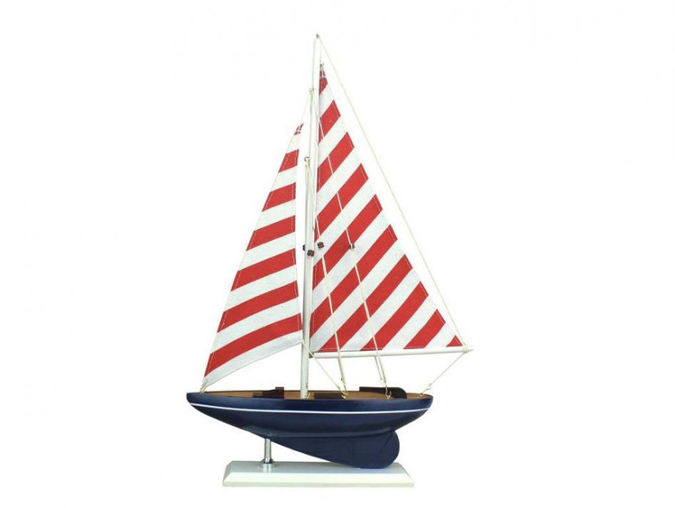 Wooden Nautical Delight Model Sailboat 17"