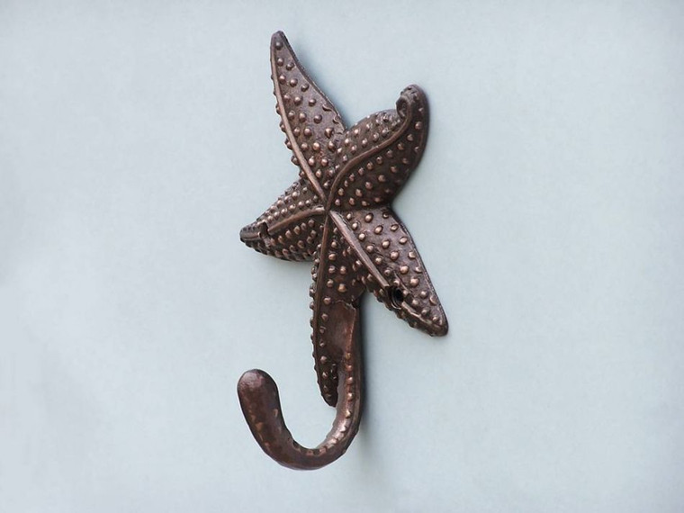 Antique Copper Starfish Hook 5"