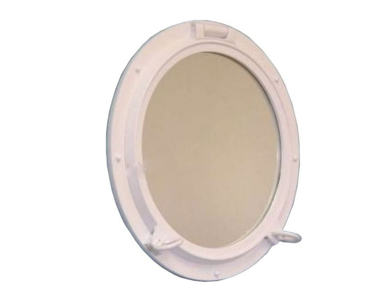 Gloss White Decorative Ship Porthole Window 24"