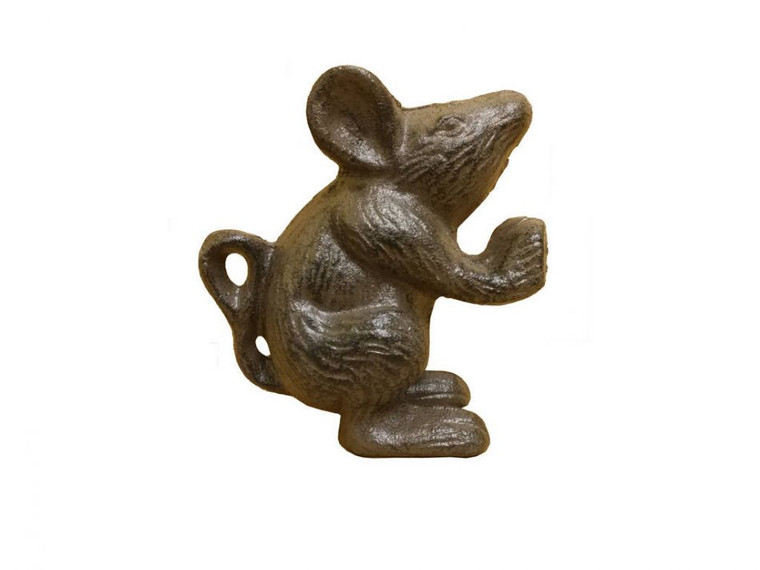 Set of 2 - Cast Iron Mouse Book Ends 5"