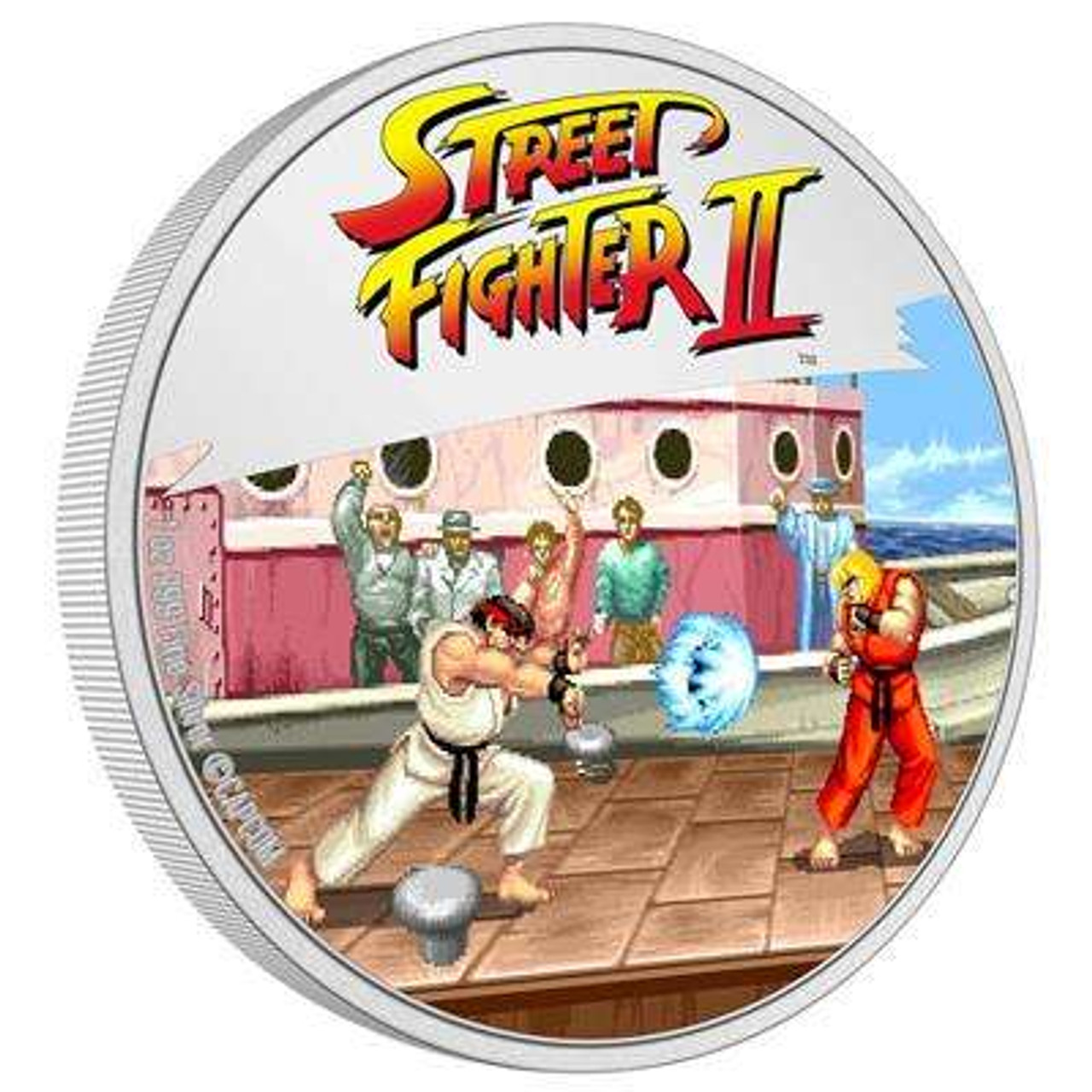 STREET FIGHTER II SILVER 1oz GAME PROOF COIN