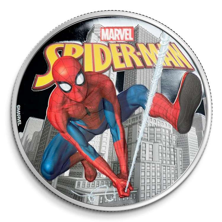 FIJI 2022 SPIDERMAN – MARVEL 1 OZ PROOF SILVER COIN