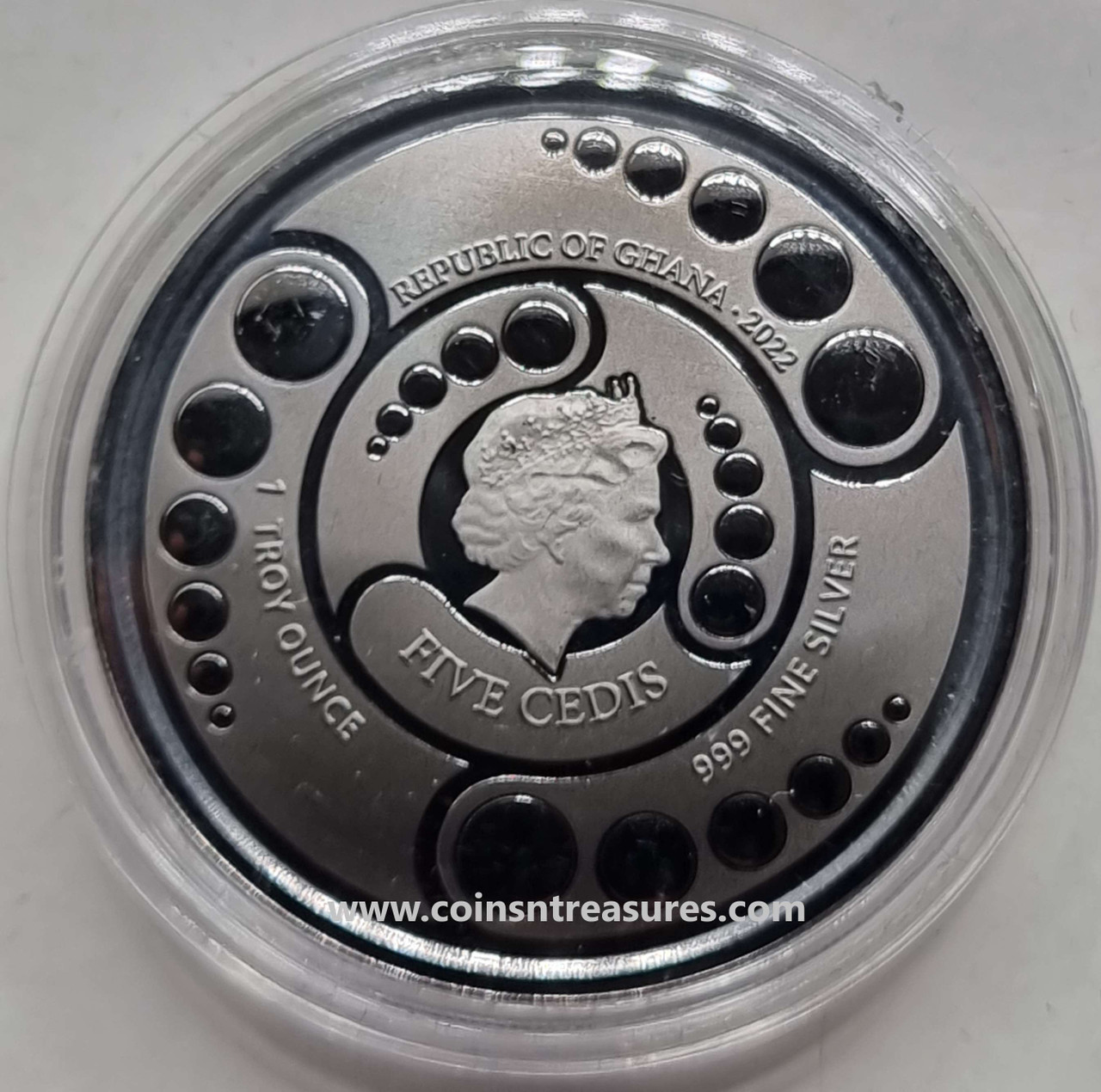 GHANA 2022 ALIEN Gold Black Empire Edition 1 Oz Silver