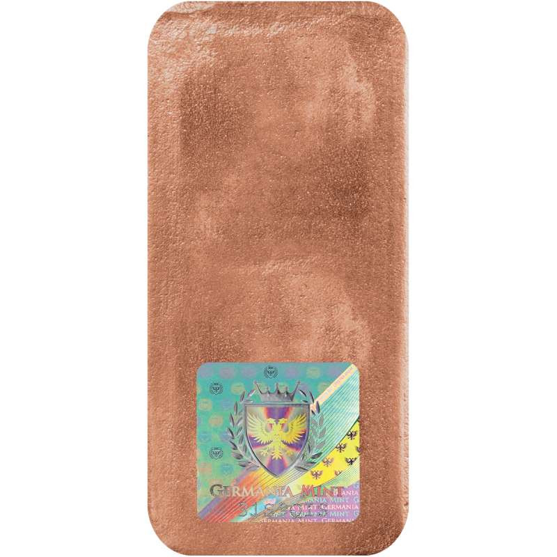 Germania Mint - 1kg Cu 999.9 pure copper Cast Bar