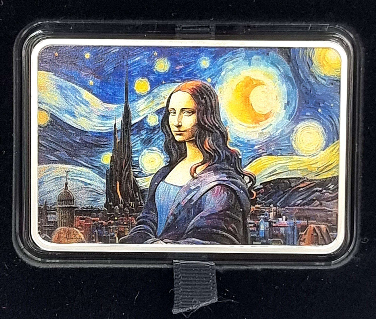 フィジー 2024 モナリザ & 星月夜 銀貨 カラー BU プルーフライク