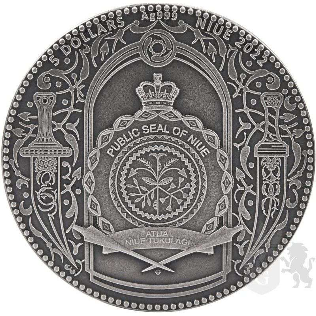 Niue 2023 Sicarii Assassins 2 Oz Silver Coin .999