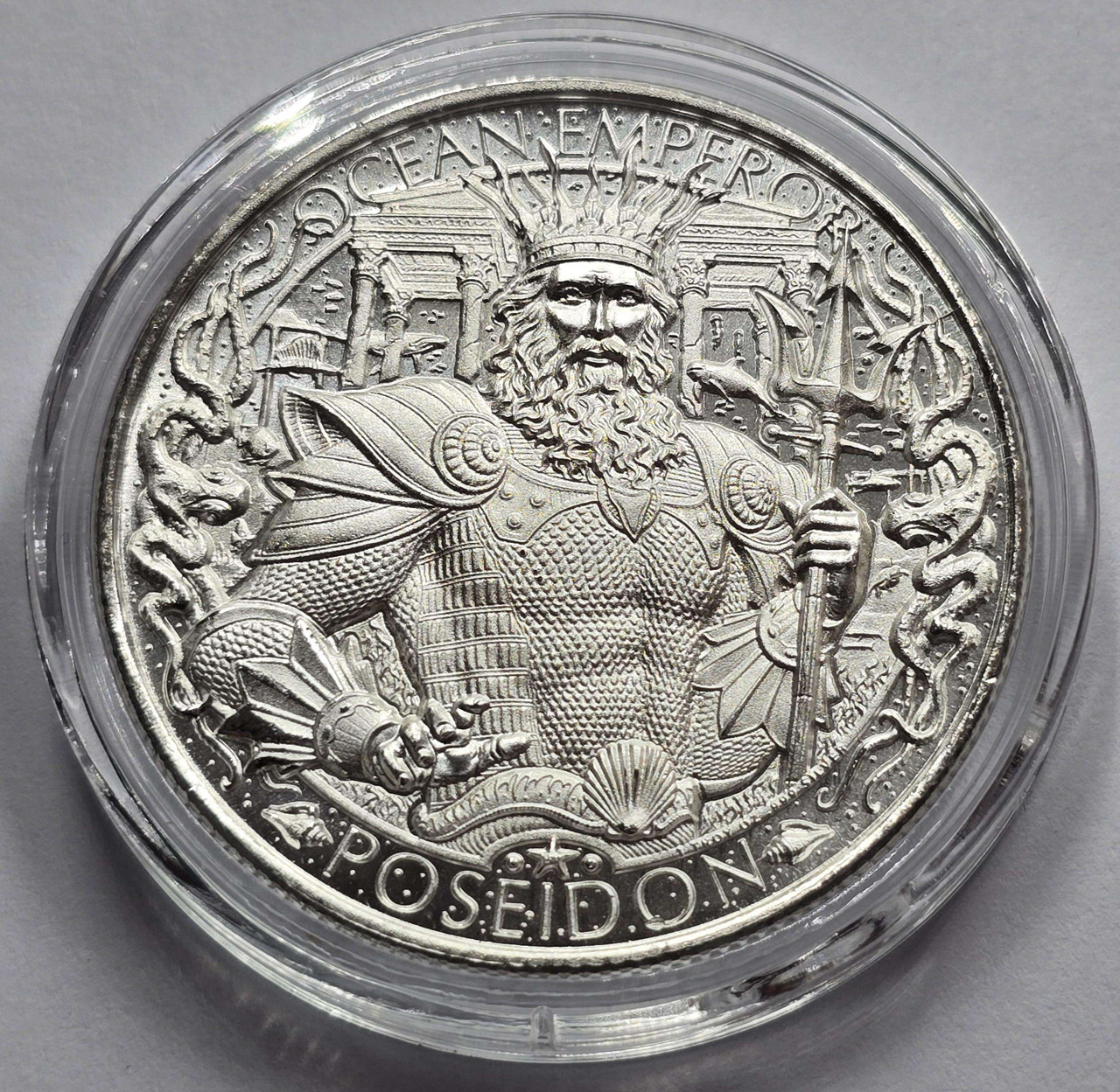 Mason Mint Poseidon Atlantis 1 oz Silver Round Coin