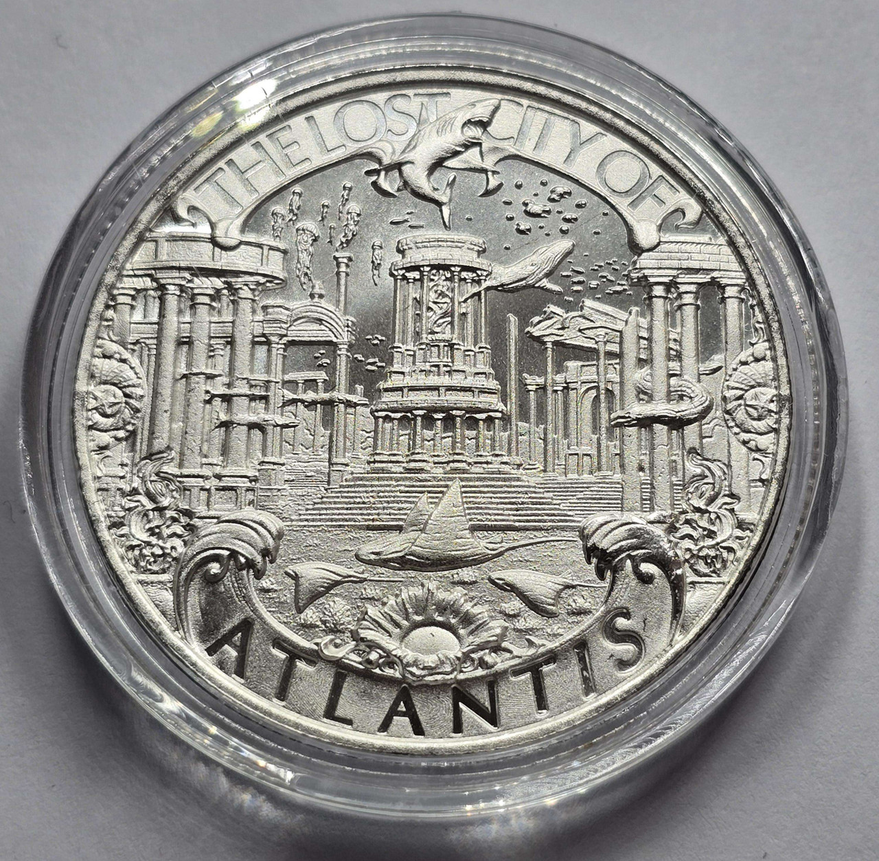 1 オンス　銀貨　 ATLANTIS　Cities Series POSEIDO Mason Mint Poseidon Atlantis 1 oz Silver Round Coin