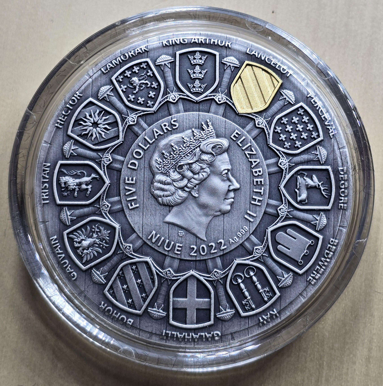 SIR LANCELOT Camelot 2 Oz Silver Coin 5$ Niue 2022