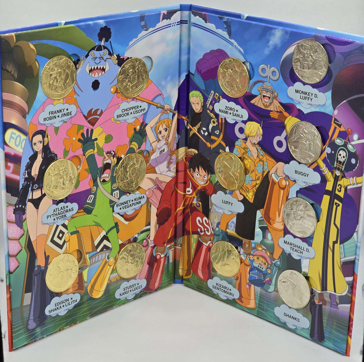 2025 フランス造幣局 ワンピース 10ユーロ 長方形 銀貨 エッグヘッド編 France 2025 One Piece Complete coin Collection in Album