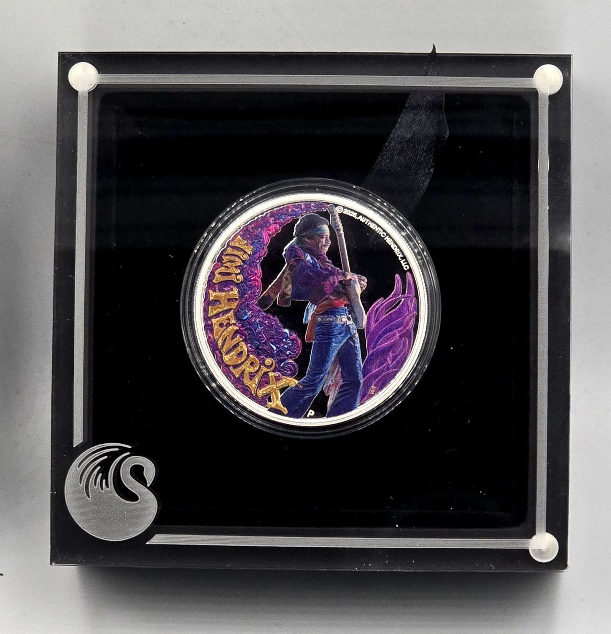 千年霊薬　foil Tuvalu 2025 Jimi Hendrix Silver 1oz .999 Proof Colored Coin