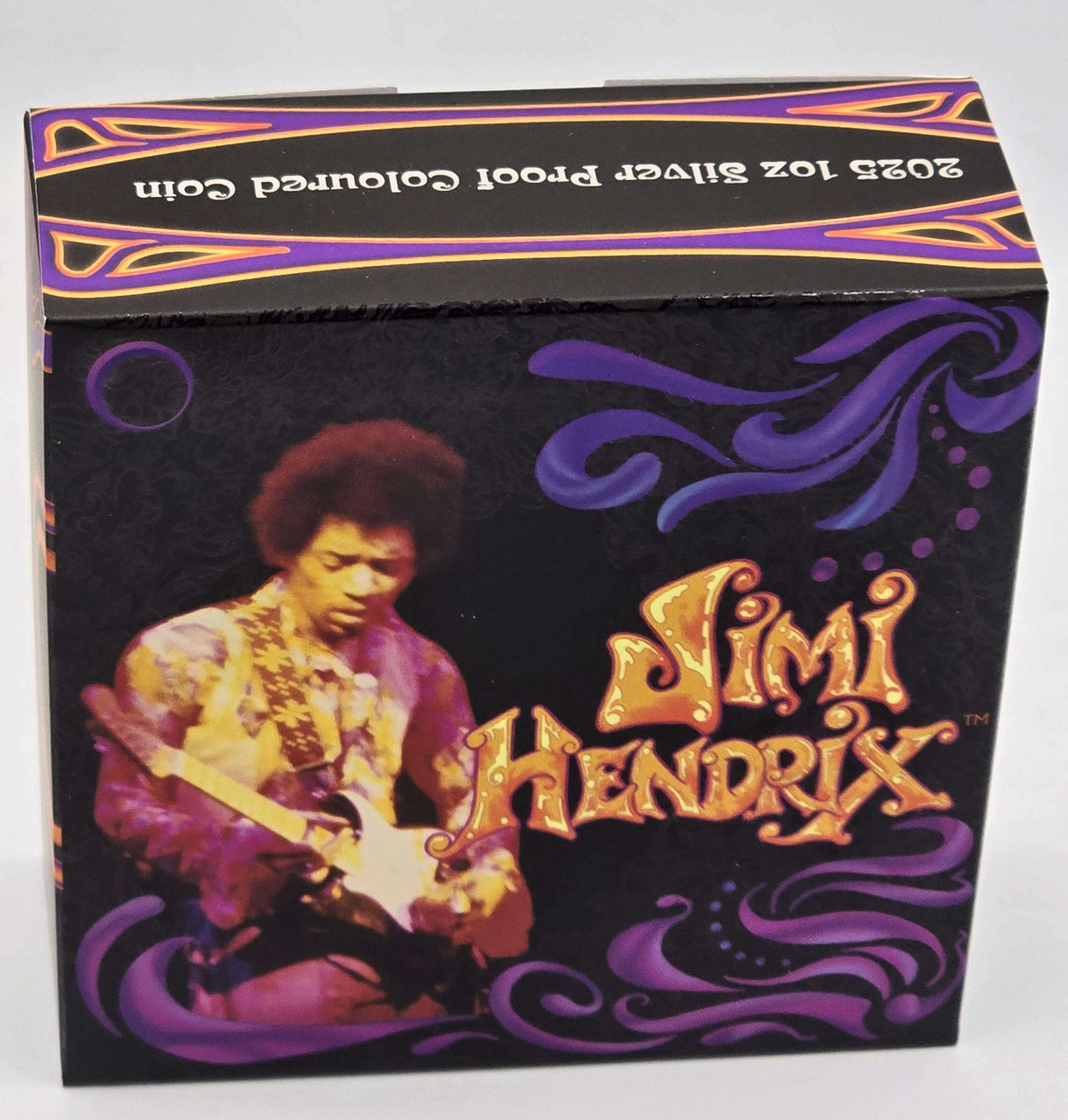 Tuvalu 2025 Jimi Hendrix Silver 1oz .999 Proof Colored Coin