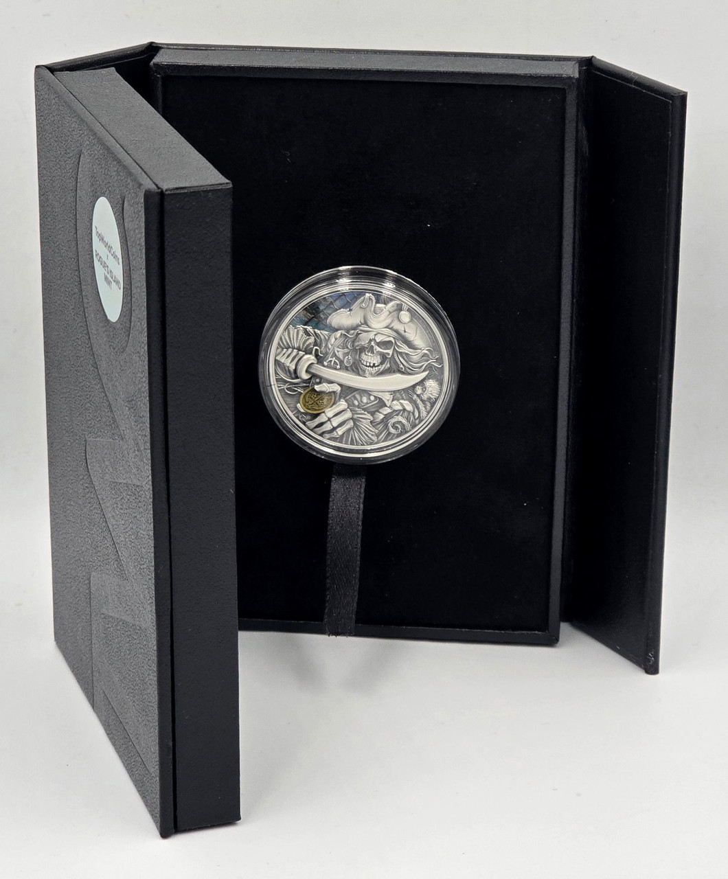 PIRATE Memento Mori 1 Oz Silver Coin 5 Cedis Ghana 2025