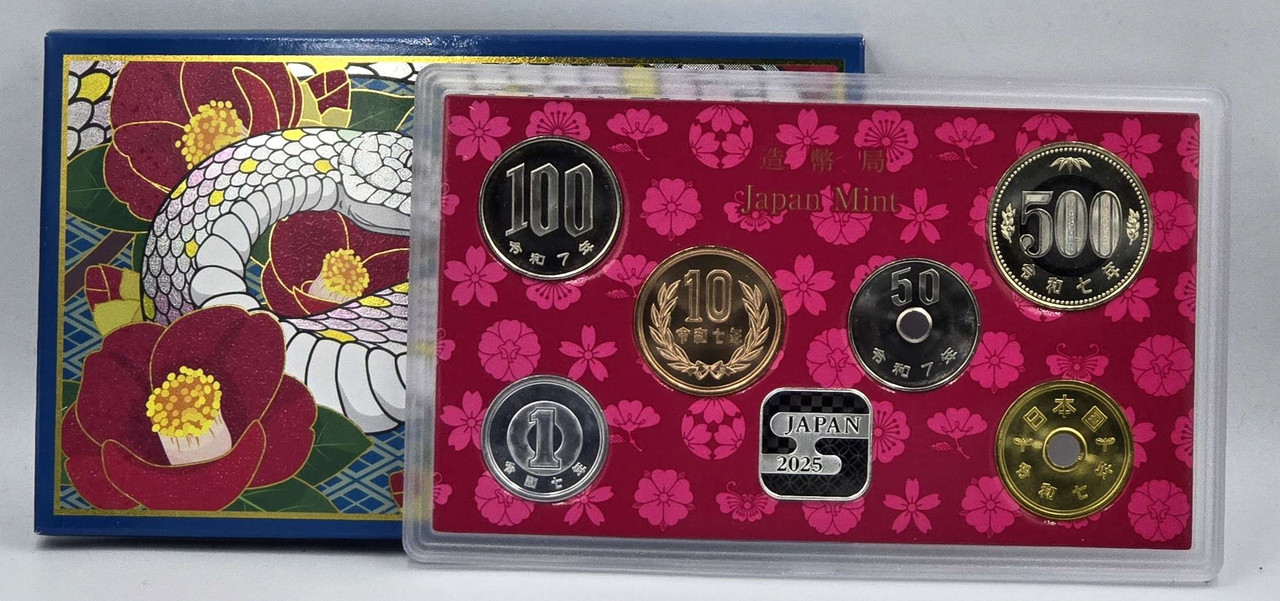 Japan 2025 BU year coin set Lunar Snake with Silver Medal