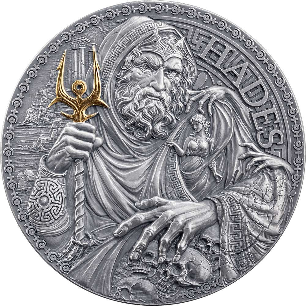 Hades 2025 Great Greek Mythology 2 Oz Silver Coin