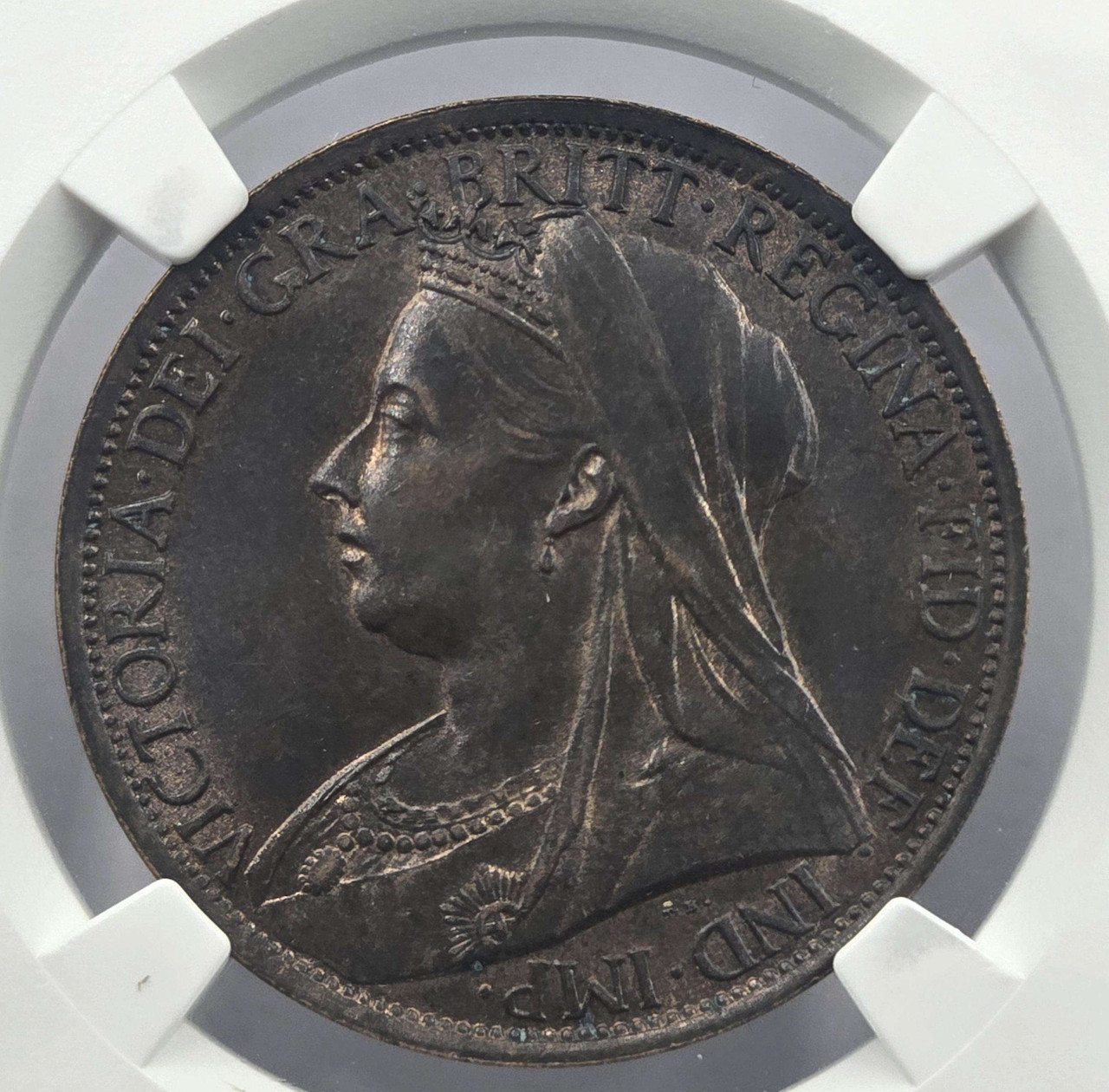 GREAT BRITAIN UK 1896 PENNY COIN NGC MS 62 QUEEN VICTORIA