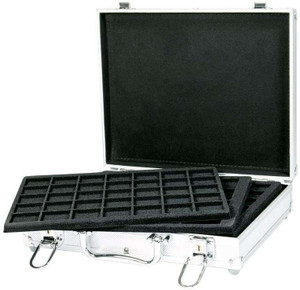 LINDNER CASE ALU FOR 210 COINS COIN CAPSULES UP TO Ø 36 MM FOR GERMAN 20 EURO 10 EURO SILVER COINS OR 2 EURO COINS IN COIN CAPSULES LINDNER CASE ALU FOR 210 COINS COIN CAPSULES UP TO Ø 36 MM FOR GERMAN 20 EURO 10 EURO SILVER COINS OR 2 EURO COINS IN COIN CAPSULES