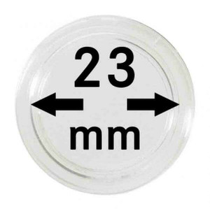 Lindner Coin capsules Ø 23 mm Pack of 10 For Gold sovereign coin Lindner Coin capsules Ø 23 mm Pack of 10 For Gold sovereign coin