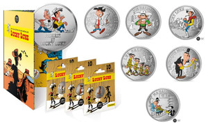 FRANCE LUCKY LUKE EURO COIN MEDAL COMPLETE COLLECTION PACK OF 9 + COLLECTORS ALBUM MONNAI DE PARIS FRANCE LUCKY LUKE EURO COIN MEDAL COMPLETE COLLECTION PACK OF 9 + COLLECTORS ALBUM MONNAI DE PARIS