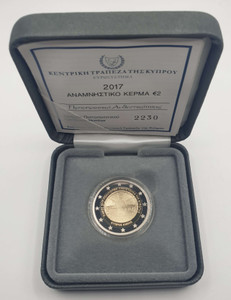 CYPRUS 2017 2 EURO PROOF Paphos in ORIGINAL CASE WITH COA CYPRUS 2017 2 EURO PROOF Paphos in ORIGINAL CASE WITH COA