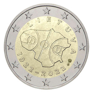 LITHUANIA 2022 2 Euro Commemorative Basketball bu coin LITHUANIA 2022 2 Euro Commemorative Basketball bu coin