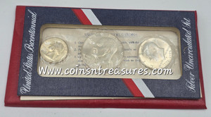 USA 1776 - 1976 Bicentennial Silver UNC 3 Coin Set