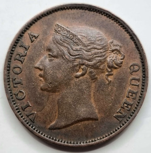 Straits Settlements Victoria 1 Cent 1845 coin Straits Settlements Victoria 1 Cent 1845 coin
