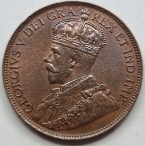 Canada KGV coin 1 one Cent 1914 Canada KGV coin 1 one Cent 1914
