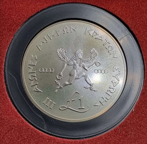 CYPRUS 1989 COPPER NICKEL 1 POUND SMALL STATES GAMES